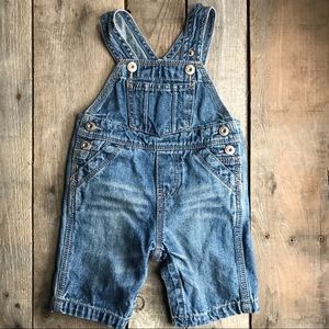 Denim overalls - EUC  Size 3 mo